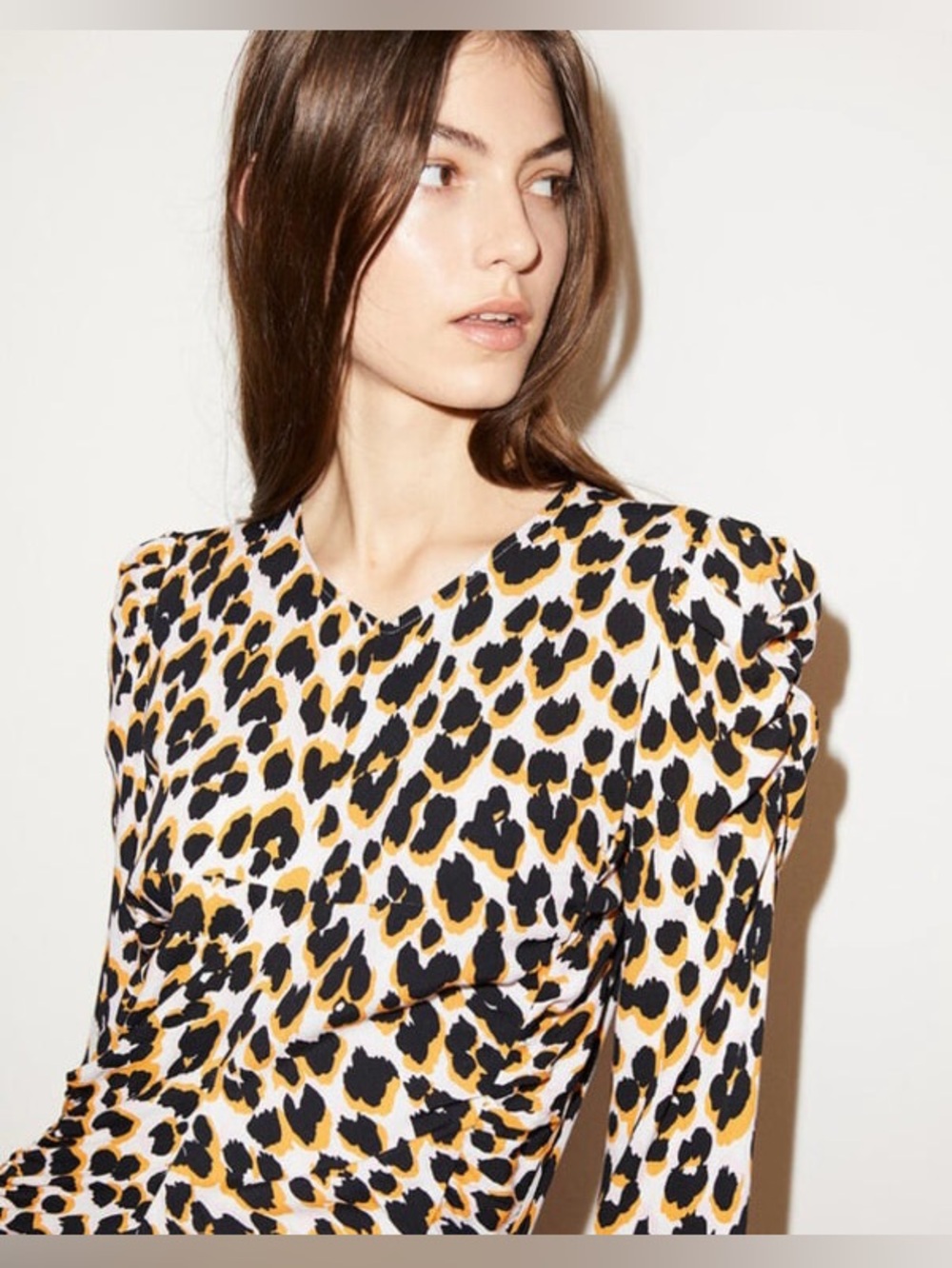 Top Malene Birger Leopard Print fits like xsmall hand washable